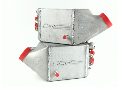 CSF 12-16 BMW M5 (F10) / 12-18 BMW M6 (F06/F12/F13) Twin Charge-Air-Cooler Set - Raw Finish - 8109R