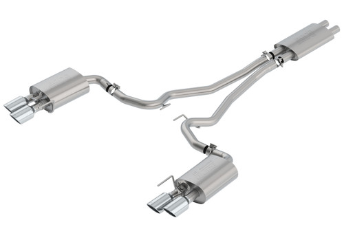 Borla Touring Catback Exhaust w. Polished Tips - 18-23 Ford Mustang GT