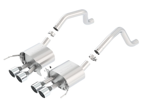 Borla - S-Type Axleback Exhaust w.o AFM & w.o NPP - C7 Corvette Z06 LT4 Supercharged
