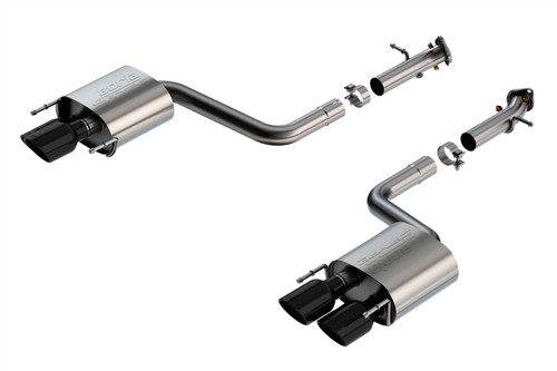 Borla 15-24 Lexus RC F Axle-Back Exhaust System S-Type - Black Chrome - 11981BC