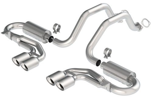 Borla 97-04 Corvette Coupe/Conv/Hatchback 5.7L 8cyl 4spd/6spd RWD Classic S-Typein Cat-Back Exhaust - 140039