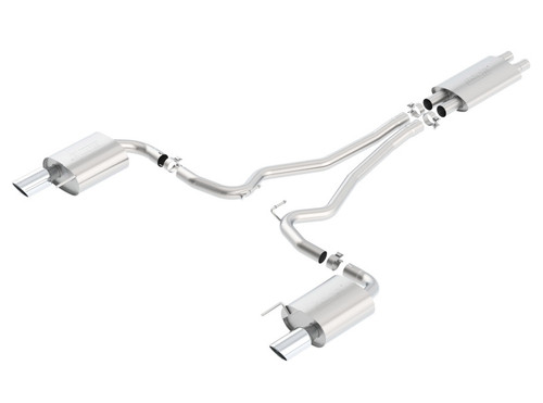 Borla Touring Catback Exhaust w. Polished Tips - 15-17 Mustang GT