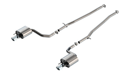 Borla 16-17 Lexus IS200T / 18-24 Lexus IS300 2.25in S Type Cat Back 4.25in Tip - Stainless Steel Tip - 140956