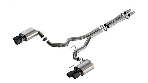 Borla 2024 Ford Mustang GT 5.0L V8 w/ Active Exhaust ATAK Cat-Back Exhaust System - Carbon Fiber - 140963CFBA