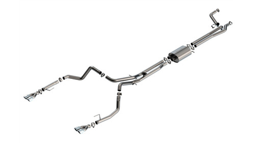 Borla 24-25 Chevy Silverado 1500 (6.2L V8) S-Type Cat Back - 3.5in Chrome Tips - 141001