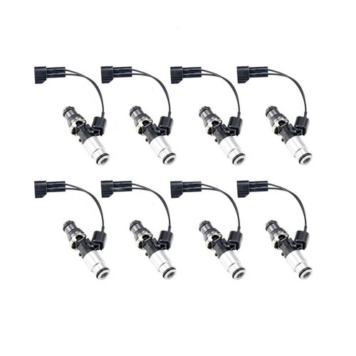 Injector Dynamics ID1050X Injectors 14mm (Grey) Adaptor Top Bottom (Silver) Adaptor (Set of 8) - 1050.60.14.14B.8-PU