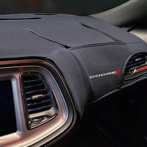 Covercraft 08-14 Dodge Challenger Limited Edition Custom Dash Cover with Dodge Logo - 61834FE11-00-76 Photo - Primary
