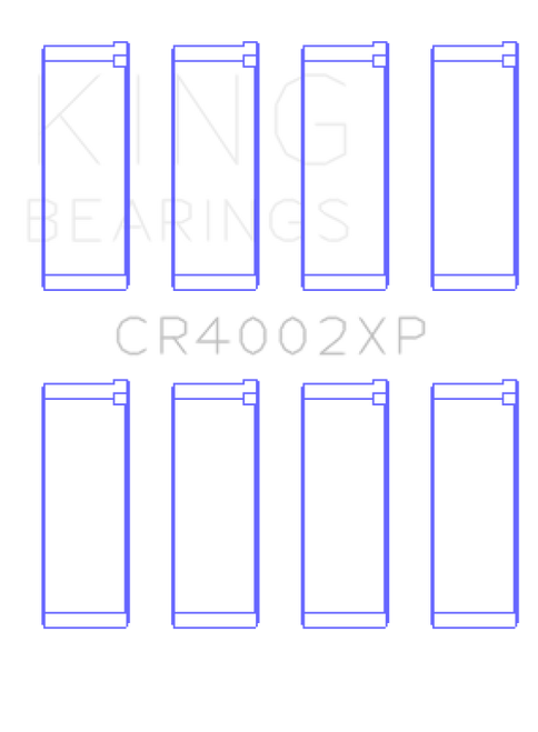 King Mazda B6/B6-T 1.6-1.8L XP Tri-Metal Performance Connecting Rod Bearing Set of 4 - Size STDX - CR4002XPSTDX