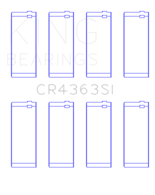 King GM 134 DOHC Ecotec 2.2L Connecting Rod Bearings - (Set of 4) - CR4363SI