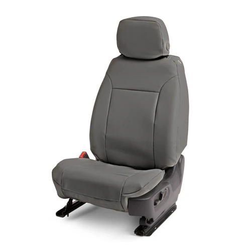 Covercraft 19-21 Chevrolet Silverado/ Leatherette PrecisionFit Custom Front Row Seat Covers - Stone - GTC4136ABLTSN Photo - out of package