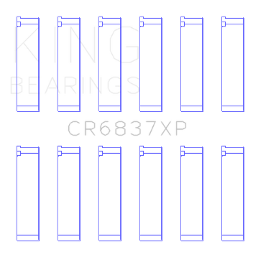 King Honda J30 / J35 Connecting Rod Bearing Set - CR6837XPSTDX