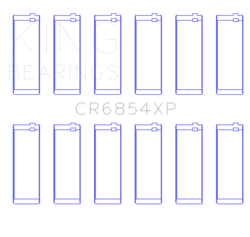 King BMW 95 M3 S50830 (Size STD) Performance Rod Bearing Set - CR6854XP