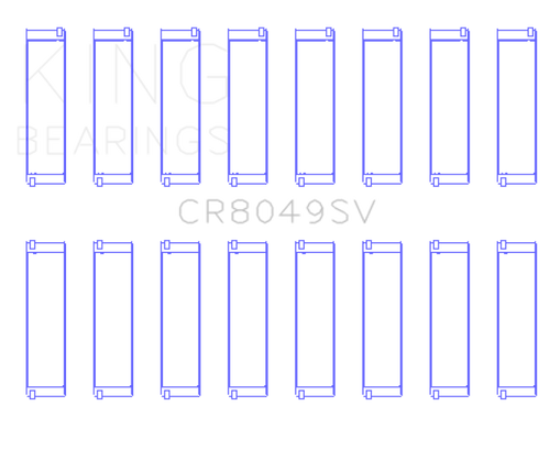 King 08-11 BMW N62/N63/S63 Rod Bearing Set - CR8049SV