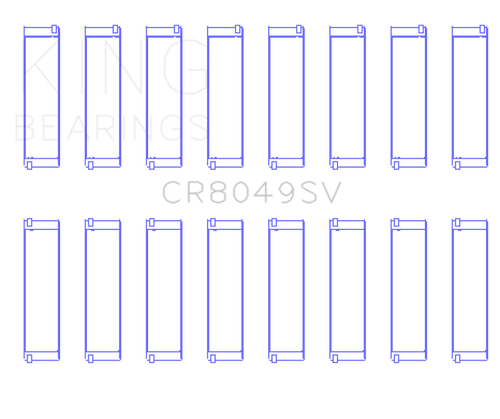 King 08-11 BMW N62/N63/S63 Rod Bearing Set - Size +.25mm - CR8049SV0.25