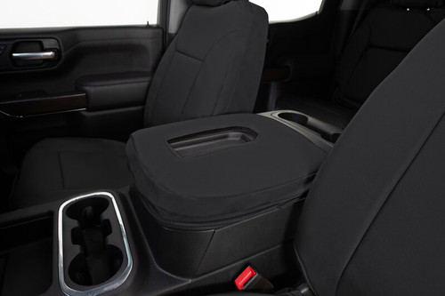 Covercraft 21-24 Ford Expedition Endura PrecisionFit Custom Front Row Seat Covers - Black/Black - GTF4263ABENBK Photo - out of package