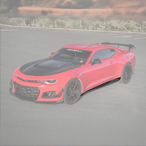 EOS Carbon Fiber Side Skirts - 17-24 Camaro ZL1 (SS-856-BKCF)