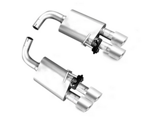 LTH True Dual Valved Axleback Exhaust System w. Polished Tips - 18-23 Mustang GT