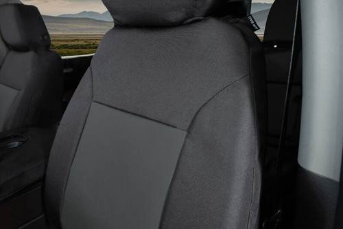 Covercraft 2024+ Ford F150 Lariat Endura PrecisionFit Custom Front Row Seat Covers - Black/Charcoal - GTF4421ABENBC Photo - out of package