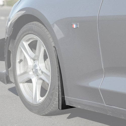 EOS Mud Flaps - Front - Carbon Fiber - 16-24 Camaro SS (MF-238-BKCF)