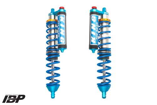 King Shocks 18+ RZR-XP Turbo S 2.5 Front Internal Bypass Piggyback Coilover w/ Finned Res & Adjuster - 25700-327A