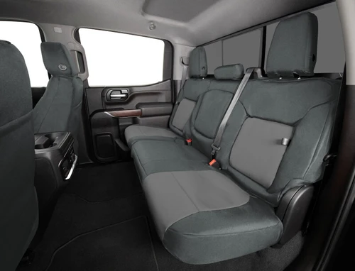 Covercraft 20-24 Subaru Outback/ Endura PrecisionFit Custom Front Row Seat Covers - Charcoal/Silver - GTS4216ABENCS Photo - out of package