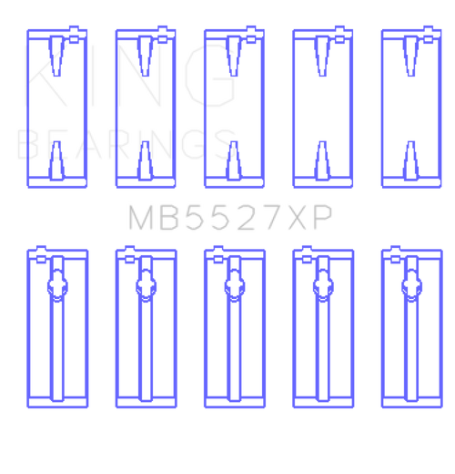 King Toyota 4AGE/4AGZE 16V 1.6L (Size STDX) Performance Main Bearing Set - MB5527XPSTDX