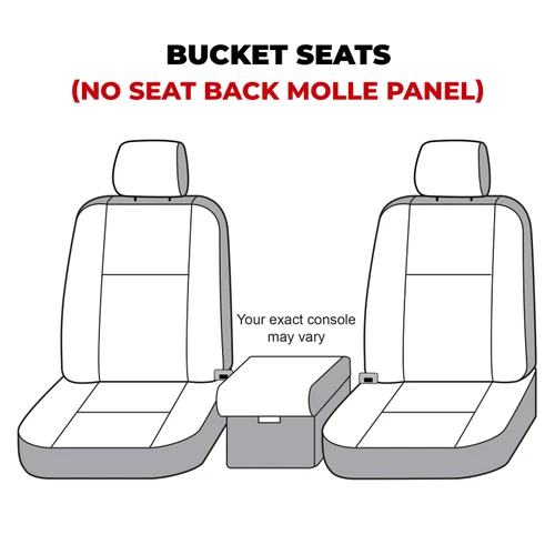 Covercraft 21-24 Ford Bronco Polycotton SeatSaver Custom Front Row Seat Covers - Misty Grey - SS2559PCCT Photo - out of package