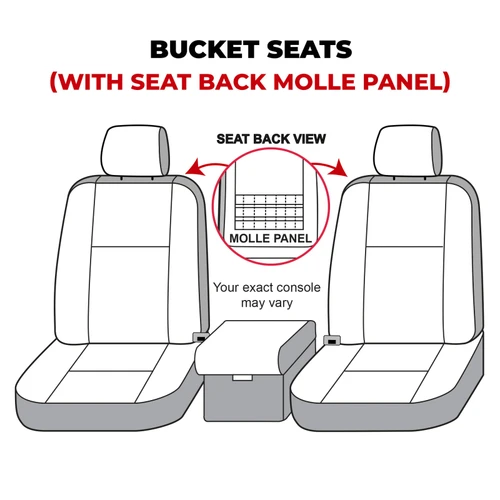 Covercraft 21-24 Ford Bronco Polycotton SeatSaver Custom Front Row Seat Covers - Tan - SS2600PCTN Photo - out of package