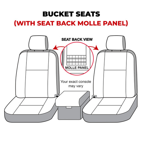 Covercraft 21-24 Ford Bronco Waterproof Polyester SeatSaver Custom Front Row Seat Covers - Grey - SS2600WFGY Photo - out of package