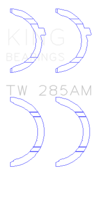 King 94-01 Toyota 2.4L 2RZ-FE/2.7L 3RZ-FE Thrust Washer Set - TW285AM