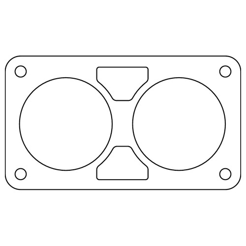 Cometic Chrysler Gen 3 6.1L 80mm Throttle Body Gasket .020in Fiber - C15079