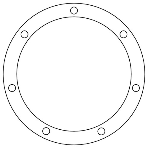Cometic Ford 8BA/8CM Flathead V8 24 Bolt .031 inch Fiber Oil Pan Clean Out Gasket - C15128
