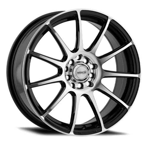 Maxxim Champ 16x7 8x100/114.3 ET40 Machined Face / Gloss Black - CP67D0440M