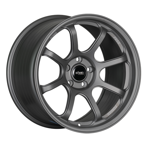 Konig Forged F6SX 17x10 5x114.3 ET45 Satin Grey Wheel (Knurled Bead) - F6SX0751445G