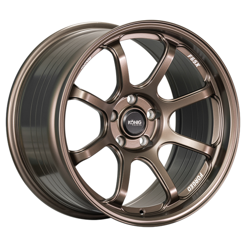 Konig Forged F6SX 18x9.5 5x114.3 ET35 Race Bronze Wheel (Knurled Bead) - F6SXN8514358