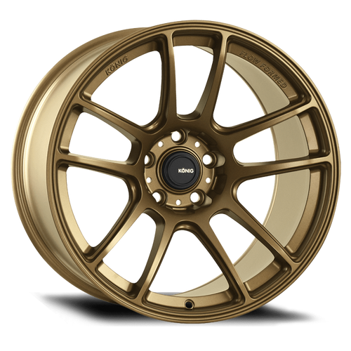 Konig Heliogram 19X9.5 5X114.3 ET35 Matte Bronze Knurled Bead Flow Formed - HL99514358