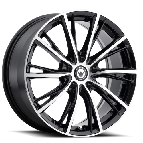 Konig Impression 16x7.5 5x112 ET45 Gloss Black w/ Machined Face - IP76512455