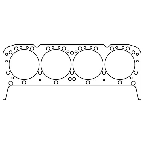 Cometic Chevy Small Block 4.165in Bore 0.043in Copper Head Gasket (No Steam Holes) - C15411-043