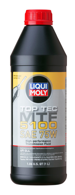 LIQUI MOLY 1L Top Tec MTF 5100 Gear Oil SAE 75W - 20352