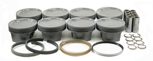 Mahle MS Piston Set Ford 533ci 4.44in Bore 4.3in Stroke 6.8in Rod 0.990 Pin -5.6cc 12.4CR - Set of 8 - 930261840