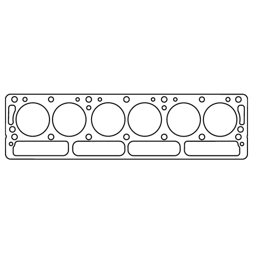 Cometic Triumph 1968-1971 TR6 I6 .063in Copper Cylinder Head Gasket-76mm Bore-Without Recessed Block - C4154-063