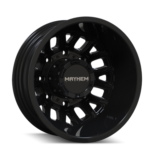 Mayhem Cogent Dually 8107D 17x6.5 8x200 BP -142mm Offset 142mm Bore Gloss Black - 8107D-7677BR Photo - Primary