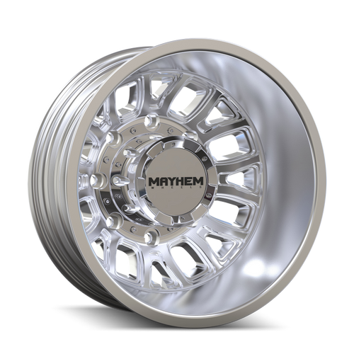 Mayhem 8107D Cogent Dually 17x6.5 / 8x200 BP / -142mm Offset / 142mm Hub Polished Wheel - 8107D-7677RP Photo - Primary