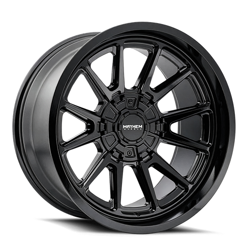 Mayhem 8116 Intrepid 20x9 / 8x165.1 BP / 0mm Offset / 125.2mm Hub Gloss Black Wheel - 8116-2981B Photo - Primary