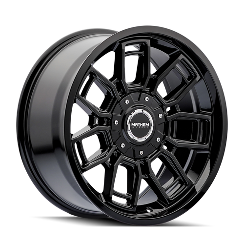 Mayhem 8118 Ordinance 20x9 / 5x127/139.7 BP / 87.1mm Hub Gloss Black Wheel - 8118-2952B Photo - Primary