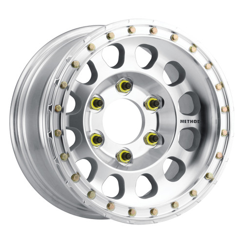 Method MR103 Beadlock 17x9 -12mm Offset 5x5.5 108mm CB Raw Machined w/BH-H24125 Wheel - MR10379055312BR