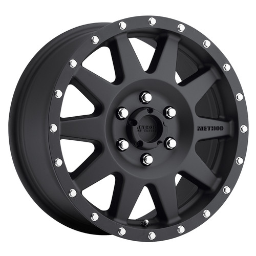 Method MR301 The Standard 17x7.5 +50mm Offset 6x130 84.1mm CB Matte Black Wheel - MR30177563550