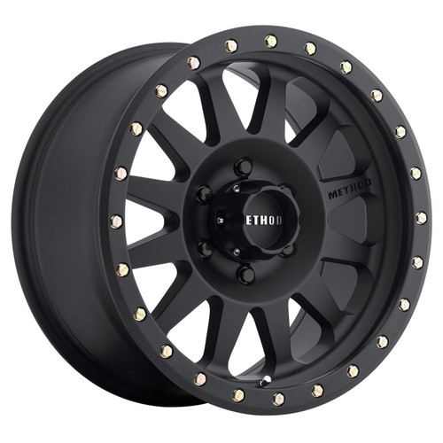 Method MR304 Double Standard 20x10 -18mm Offset 6x5.5 108mm CB Matte Black Wheel - MR30421060518N