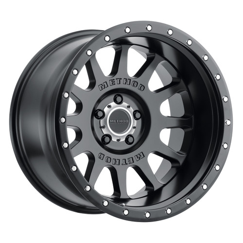 Method MR605 NV 20x10 -24mm Offset 5x5.5 108mm CB Matte Black Wheel - MR60521055524N