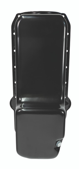 Moroso Pre-80 Chevrolet Small Block (w/Driver Side Dipstick) Wet Sump 5qt 7.5in Steel Oil Pan - Blk - 20170